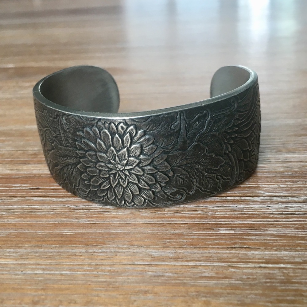 100% Pewter Cuff Bracelet - by Salisbury